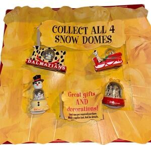 Vintage 1996 McDonald's promotional display Disney's 101 Dalmatians snow domes